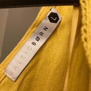 Midi mustard yellow Baltic Born peasant dress - never worn!